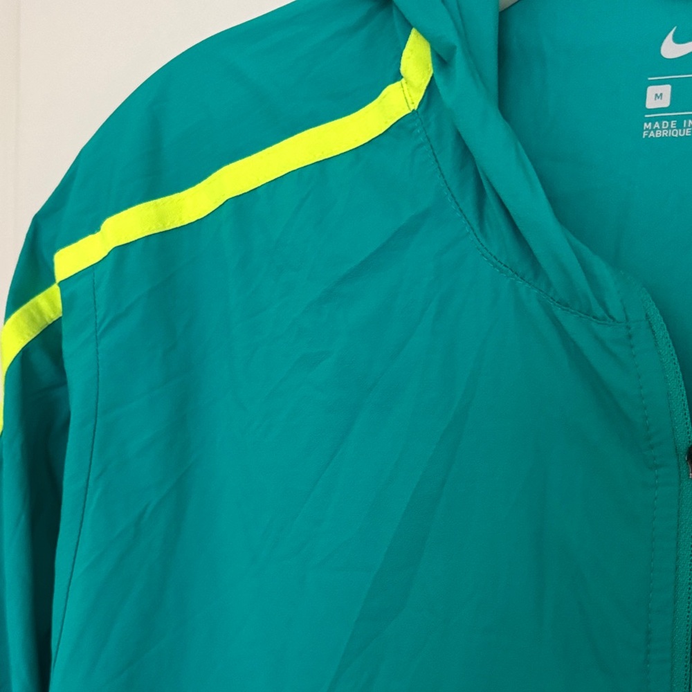 Nike Teal Packable Lightweight Windbreaker With S… - image 5